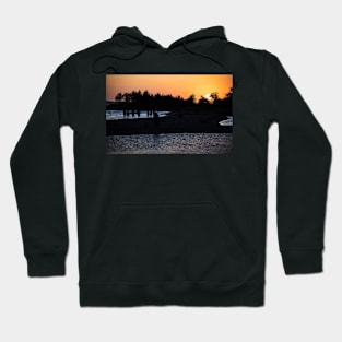 Crowd Silhouette at Sunset Hoodie